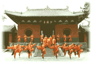 Shaolin Temple Monks in China